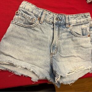 Garage Light Blue Jean Shorts